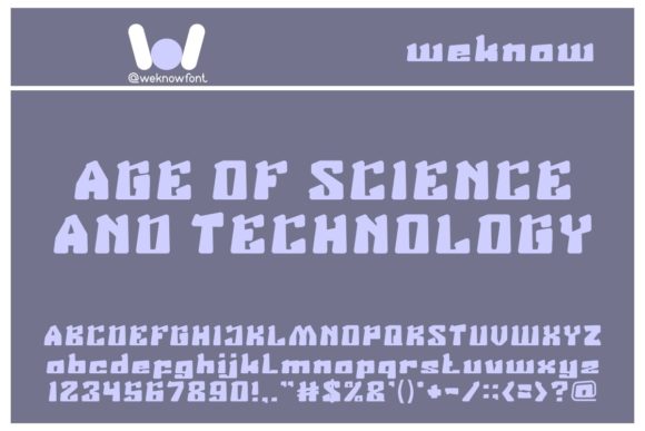 Age of Science and Technology: A Modern Display Typeface
