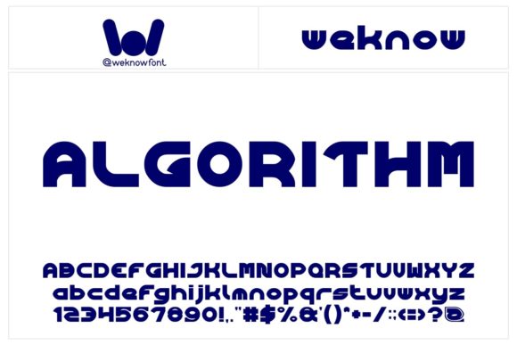 Algorithm: A Bold Display Font for Modern Creators
