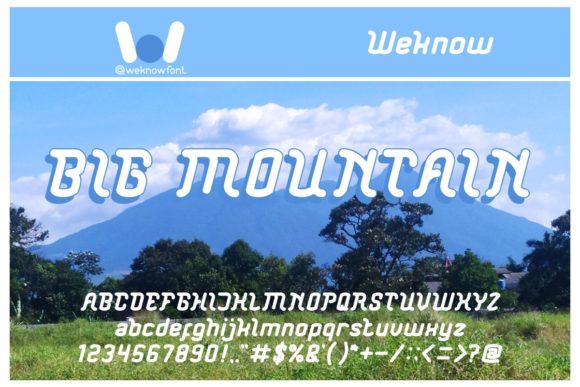 Big Mountain: The Bold Display Font for Creative Projects