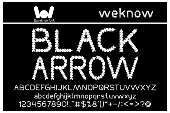 Black Arrow: A Bold Font for Creative Impact