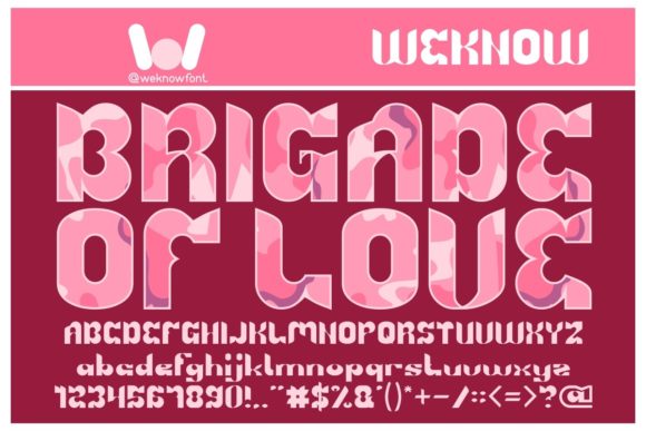 Brigade of Love: A Display Font for Bold, Friendly Branding