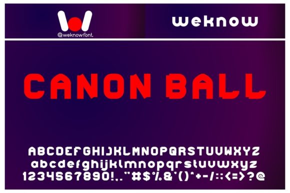 Canon Ball: A Dynamic Display Font for Bold Designs
