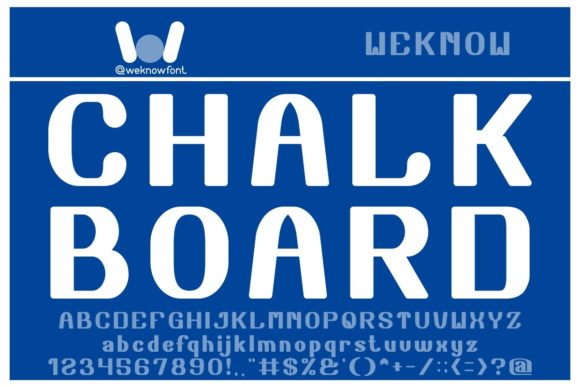 Chalk Board: A Bold Display Font for Modern Design