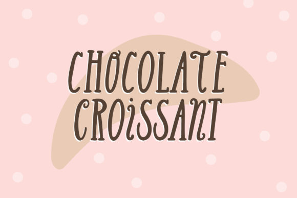 Chocolate Croissant: A Stylish Display Font for Creative Projects