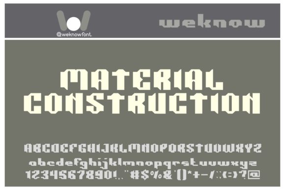 Construction: A Bold Display Typeface for Modern Design
