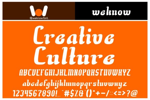 Creative Culture: A Bold Display Font for Modern Design