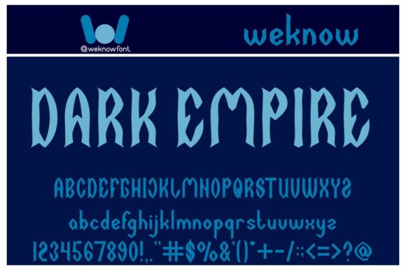 Dark Empire: A Bold Gothic Typeface for Impactful Design