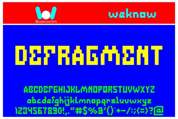 Defragment: The Pixelated Display Font for Futuristic Design