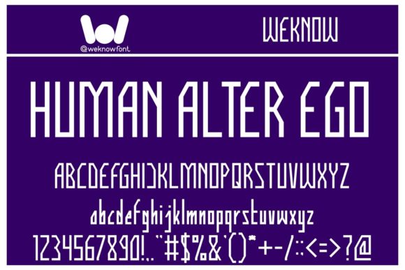 Discover Human Alter Ego: The Squared, Modern Display Typeface