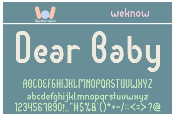 Discover the Charm of Dear Baby Font