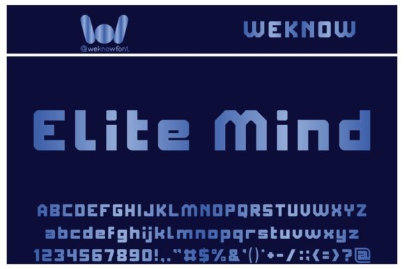 Elite Mind: A Bold, Modern Typeface for Creative Projects
