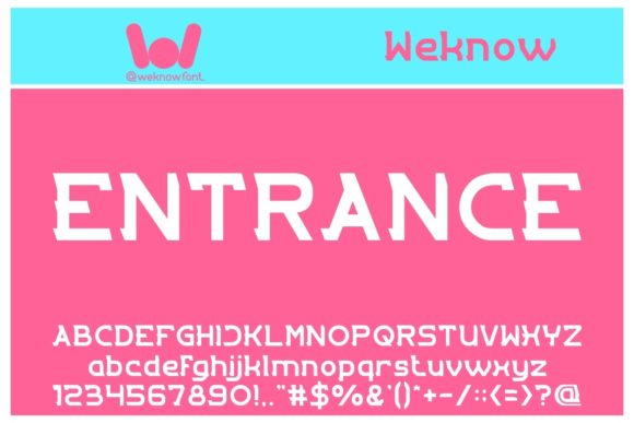Entrance: A Bold Display Typeface for Modern Design