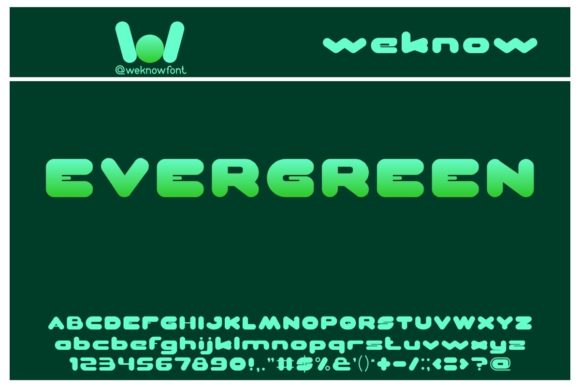 Evergreen: A Modern Display Typeface for Bold Visuals