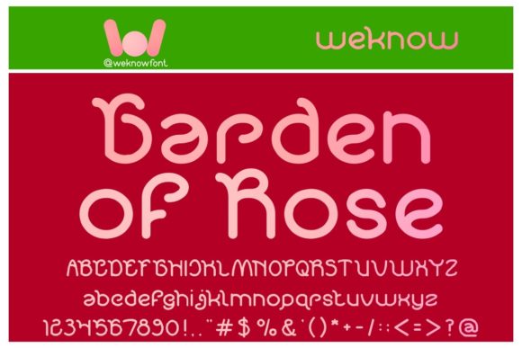 Garden of Rose: A Stylish Display Typeface