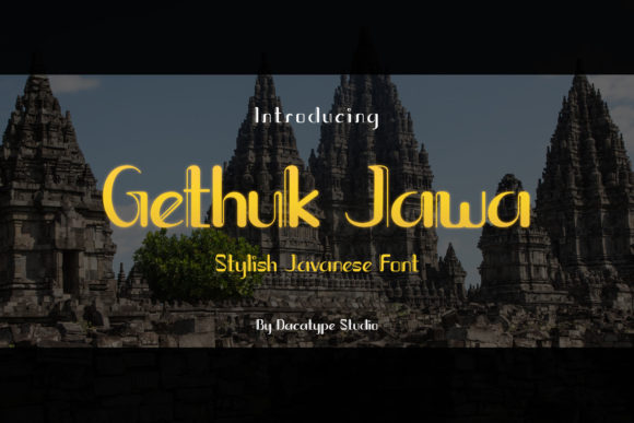 Gethuk Jawa: A Heritage Display Typeface