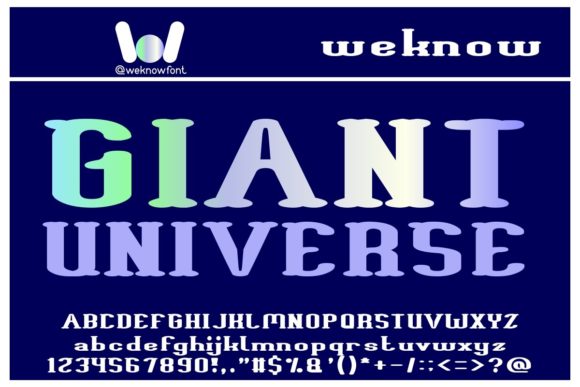 Giant Universe: A Futuristic Display Typeface for Bold Designs