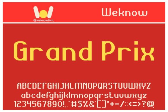 Grand Prix: A Premium Display Font for Bold Designs