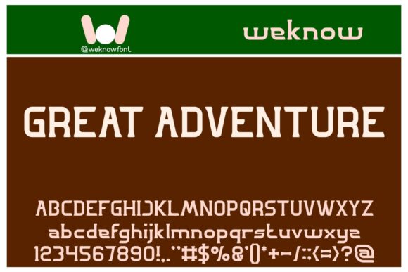 Great Adventure: A Cool Retro Display Font for Creative Projects