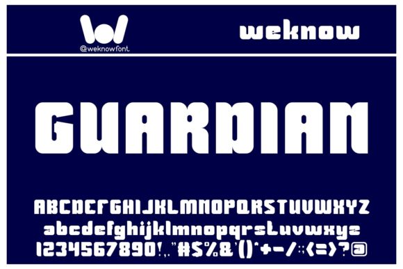 Guardian: A Bold & Brushed Display Typeface