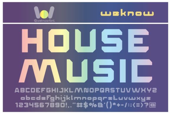House Music: The Bold, Futuristic Display Font for Modern Design