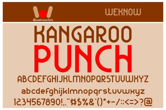 Kangaroo Punch: A Bold Display Font for Impactful Design