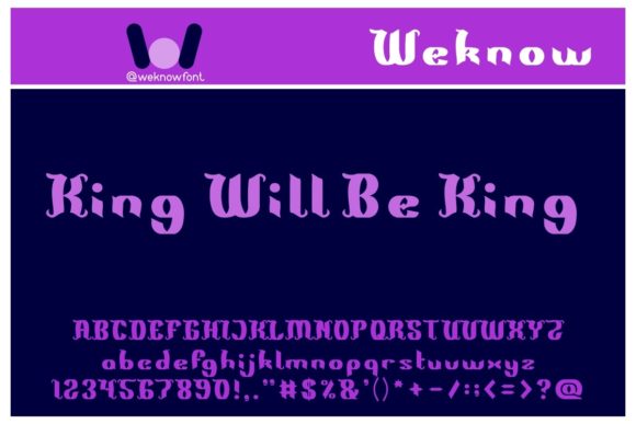 King Will Be King: A Gothic Display Font for Bold Design