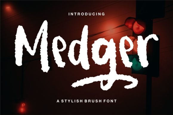 Medger: A Display Font with Cool, Rough Textured Appeal