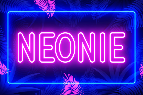 Neonie: The Outlined Display Font for Modern Design
