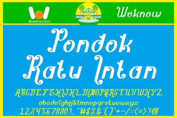 Pondok Ratu Intan: A Premium Display Font for Creative Projects