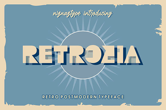 Retrozia: A Vintage Display Font for Modern Design
