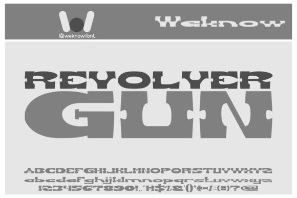Revolver Gun: The Western Display Font