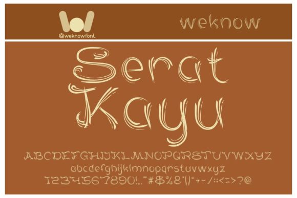 Serat Kayu: A Modern Display Font for Creative Projects