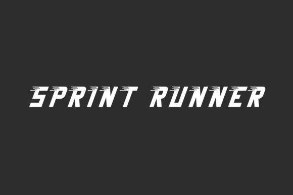Sprint Runner: The Dynamic Display Font for Speed and Impact