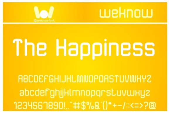 The Happiness: A Modern Typeface for Bold Creativity