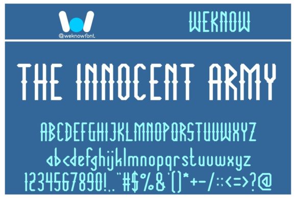 The Innocent Army: A Versatile Font for Creative Design