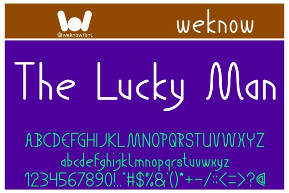 The Lucky Man: A Display Font for Bold, Modern Designs