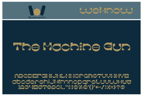 The Machine Gun: A Bold Display Typeface for Modern Design